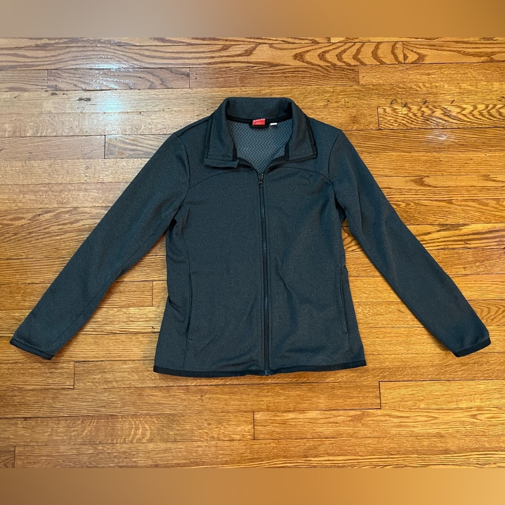 Puma Zip-Up Woman’s Sport Lifestyle Jacket Gray/Medium